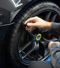 Diamond Detailing Tire bandenzwart in gebruik